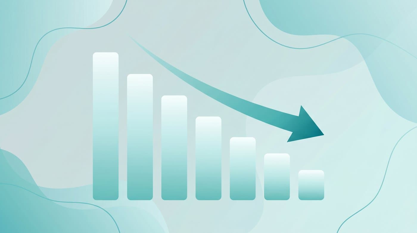 A chart showing size-related returns falling after adding try-on