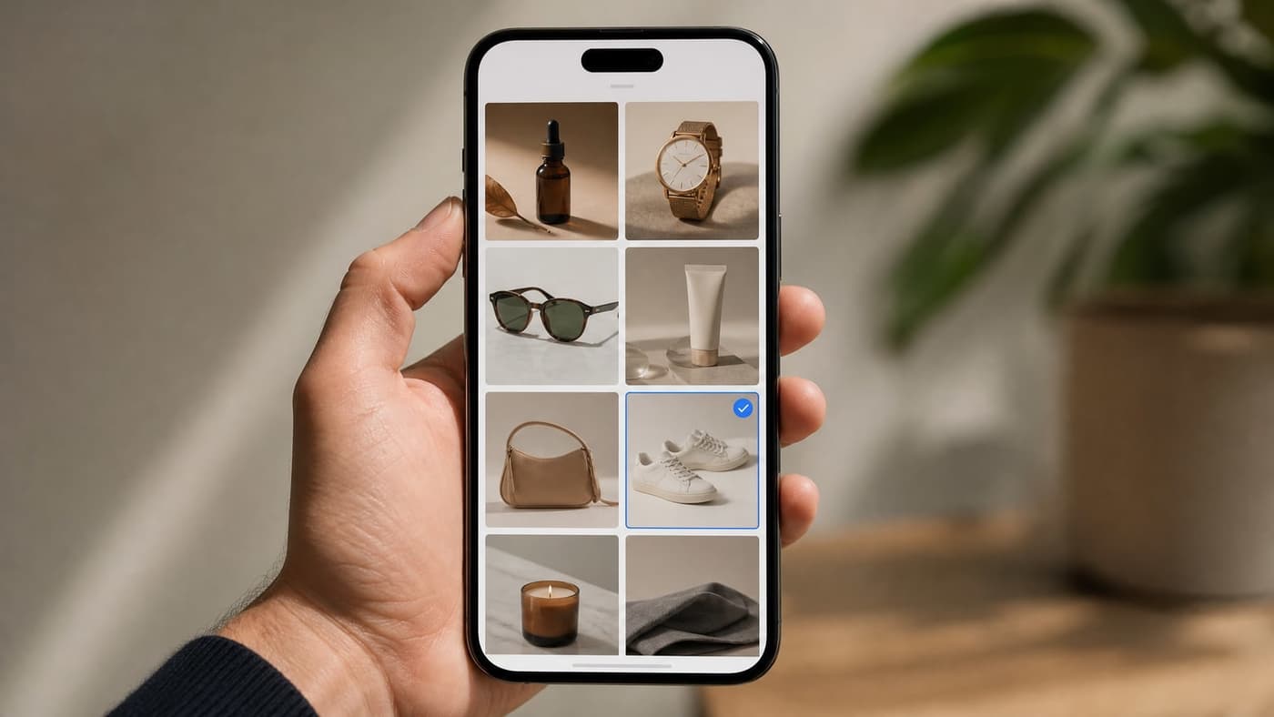 Upload your real product photo