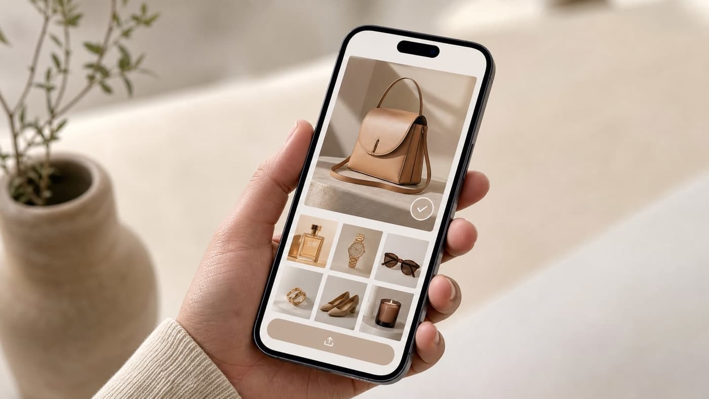 Take or upload a simple product photo